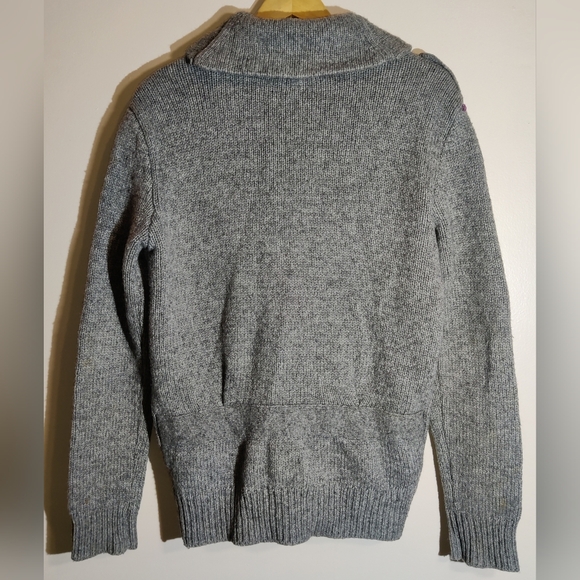 Forever 21 Twentyone Men Wool Blend Hooded Button Up Sweater Jacket Size S Gray - Picture 4 of 4